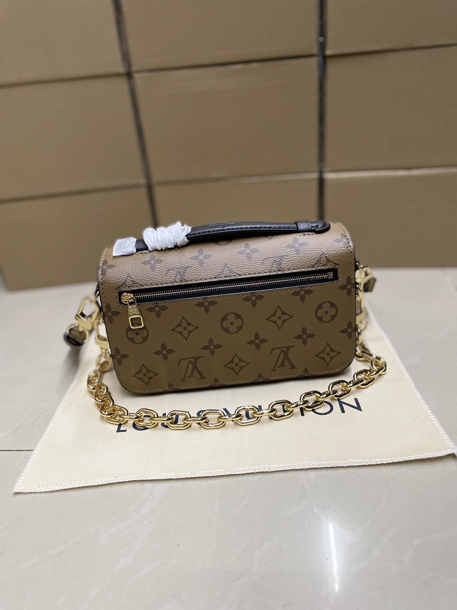 Louis Vuitton Bag Flap Bag in Brown Monogram Elegant