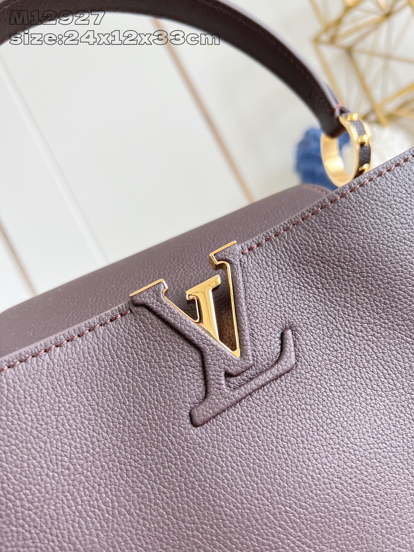 Louis Vuitton BB Capucines M58671 Gray-Brown