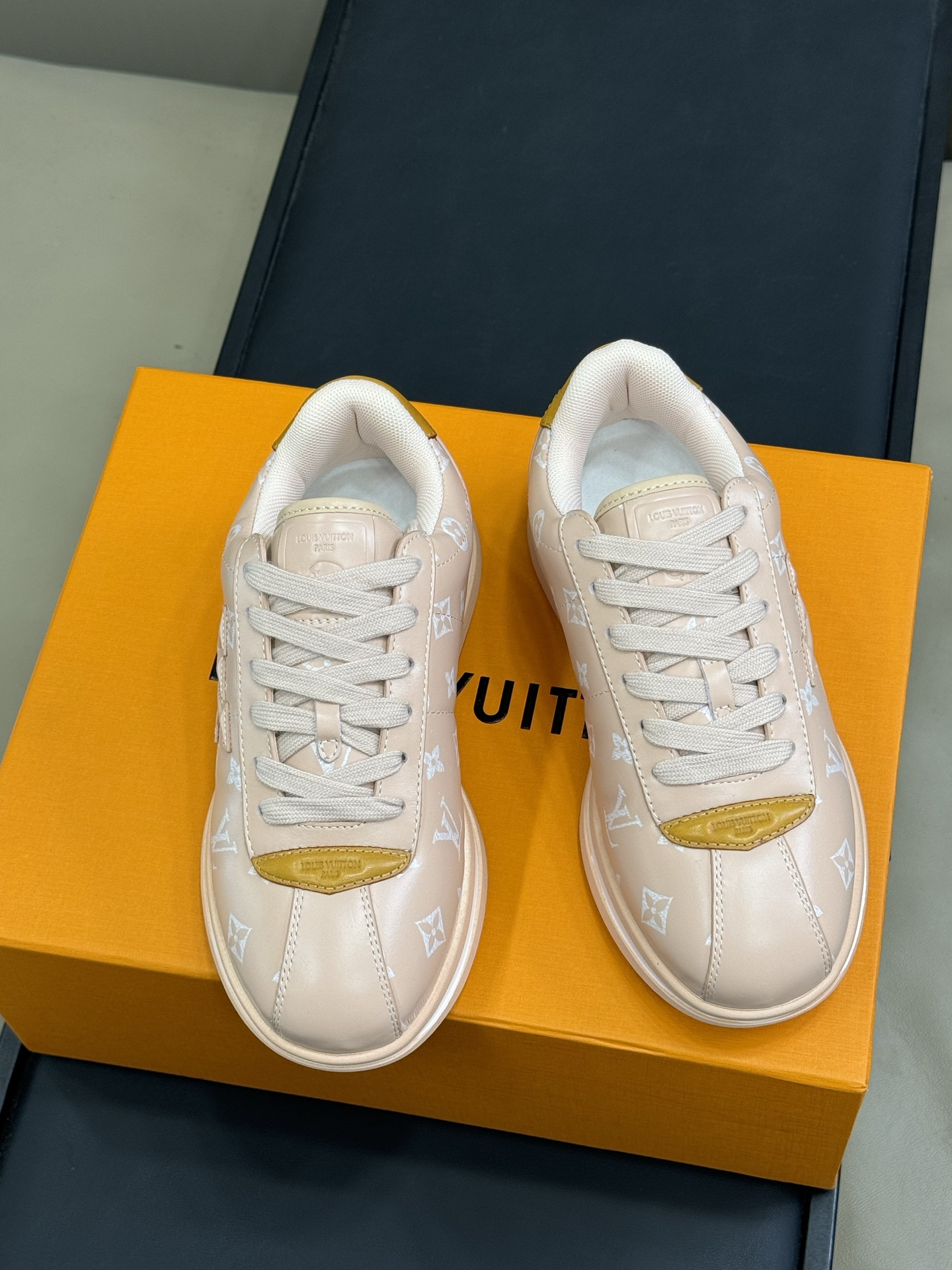 Louis Vuitton Beige Monogram Women Sneakers