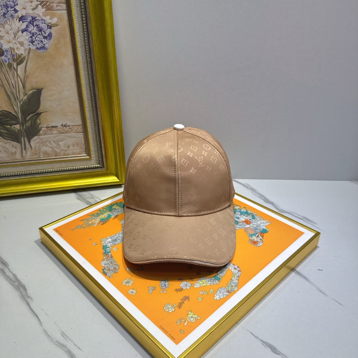 monogram Louis Vuitton Beige Cap - Louis Vuitton Beige Monogram Cap