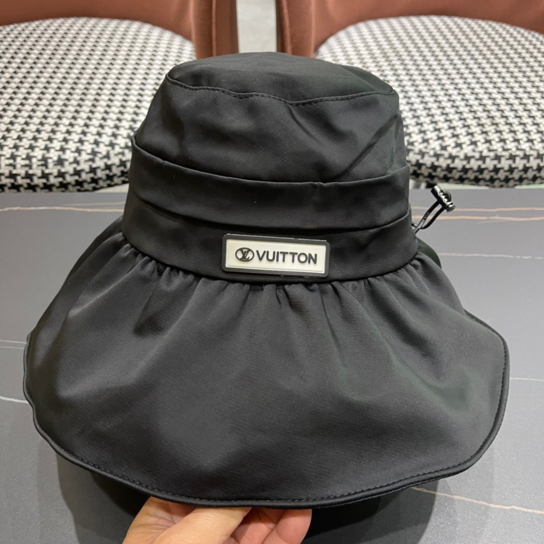 Louis Vuitton Black Nylon Bucket Hat - Louis Vuitton Black Nylon