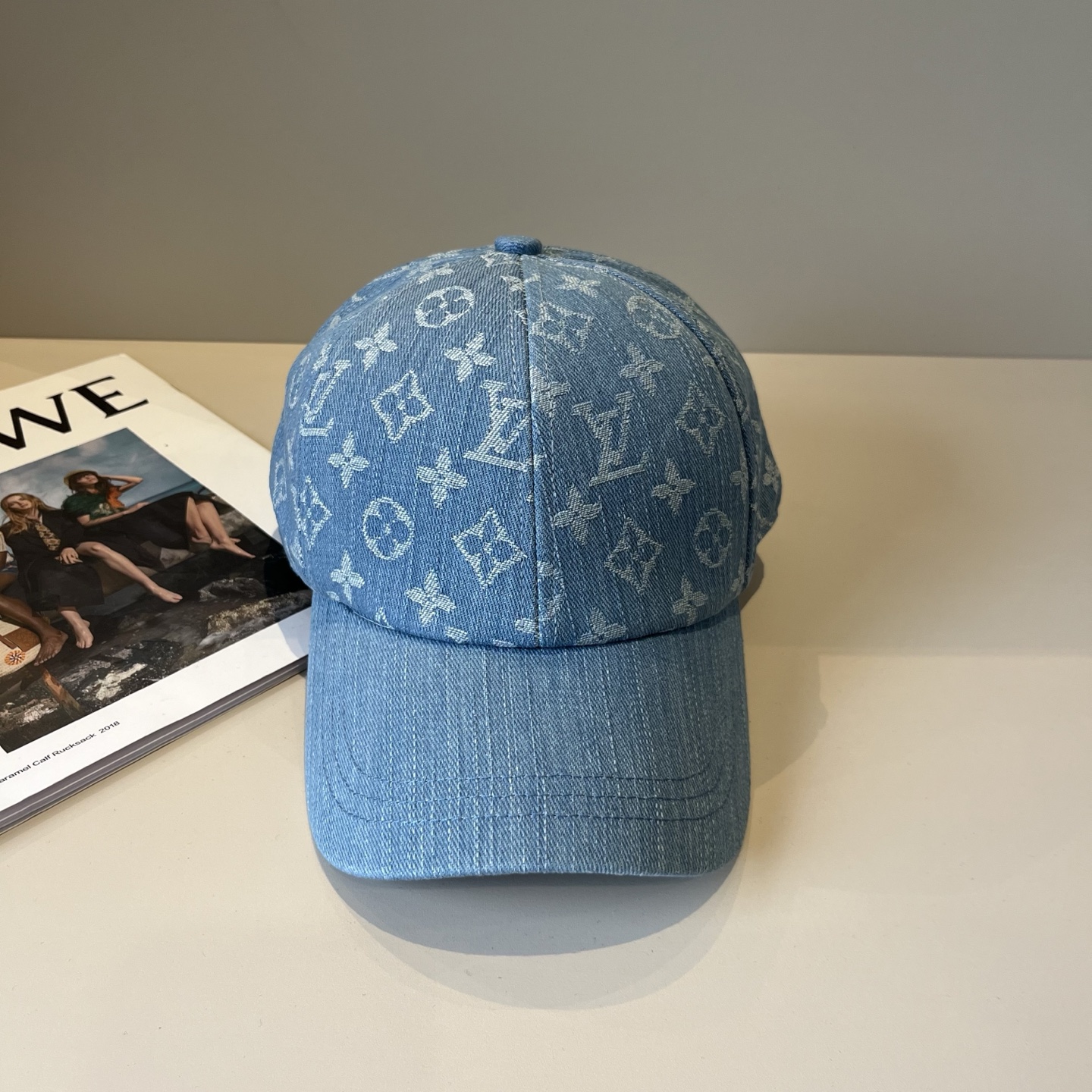 Louis Vuitton Blue Denim Monogram Hat - Designer Baseball Cap