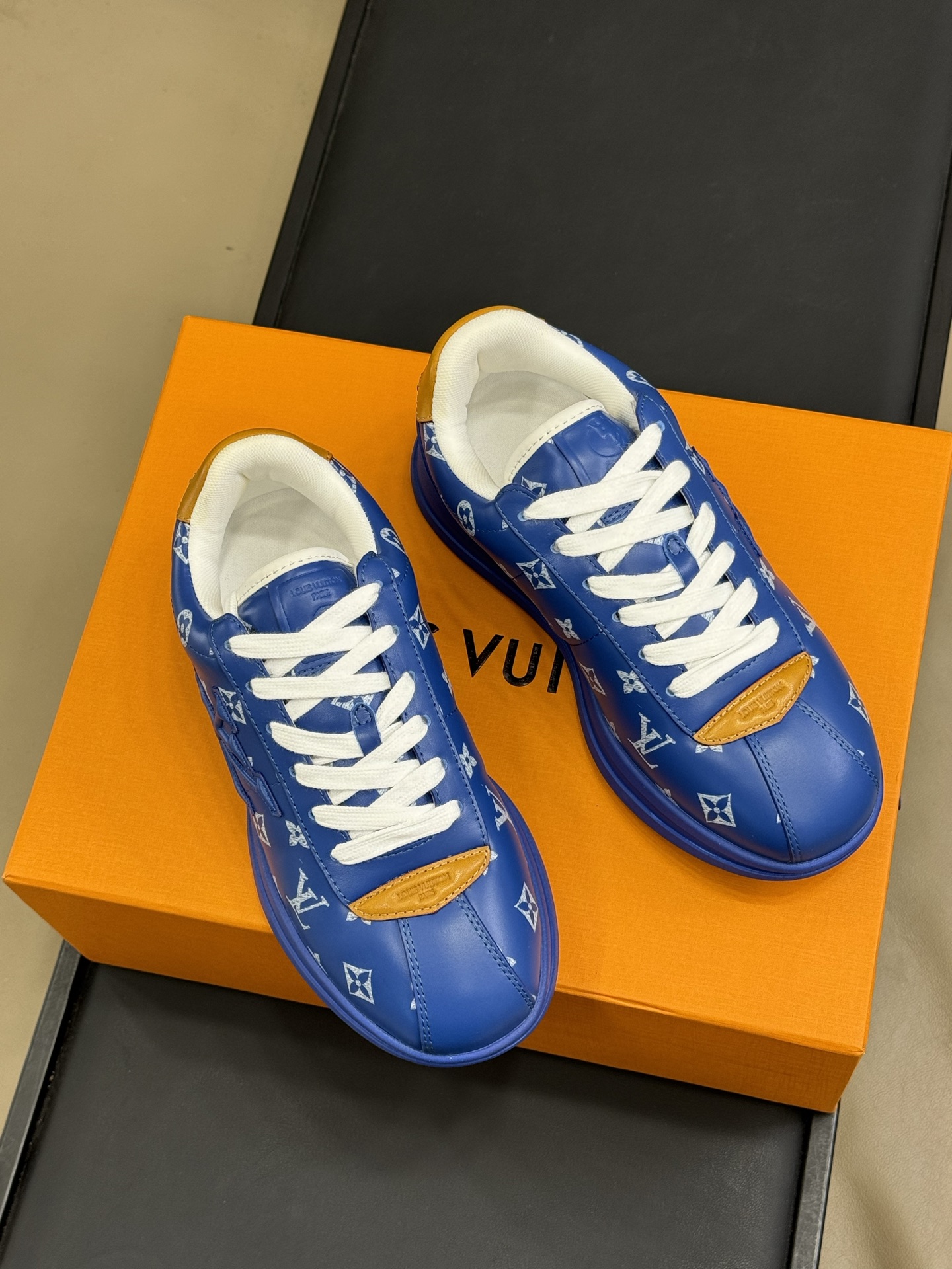 Louis Vuitton Blue Monogram Sneakers