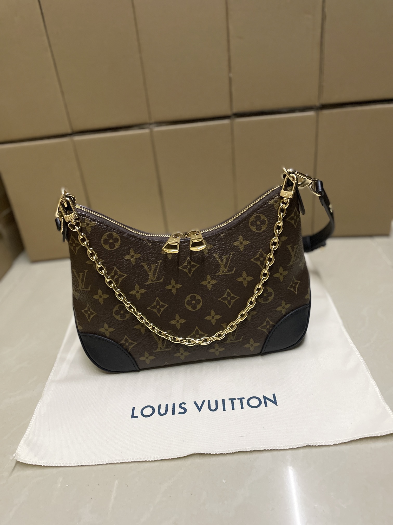 Louis Vuitton Boulogne Monogram 'Brown'