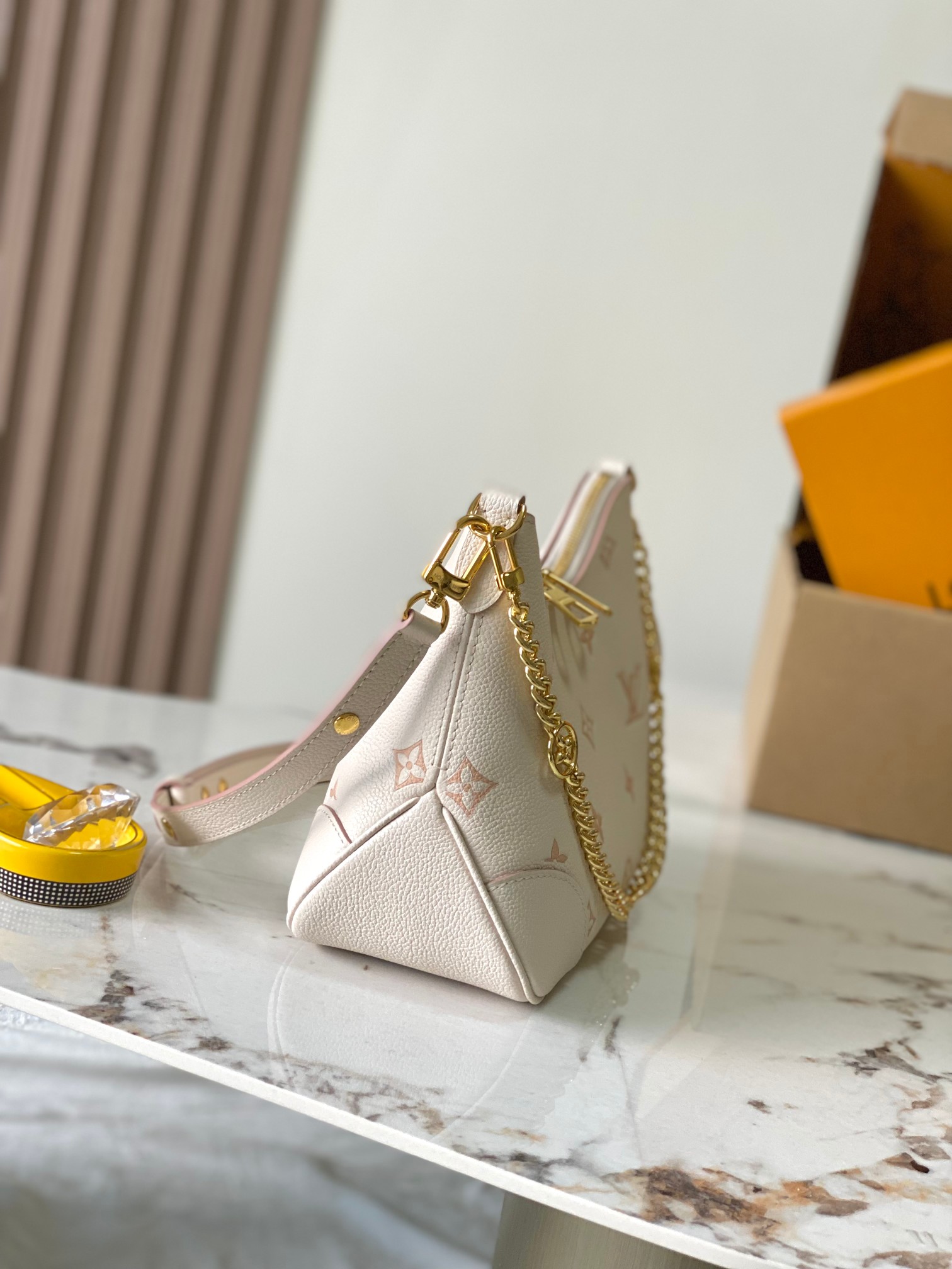 Louis Vuitton Boulogne Monogram Empreinte Bag White