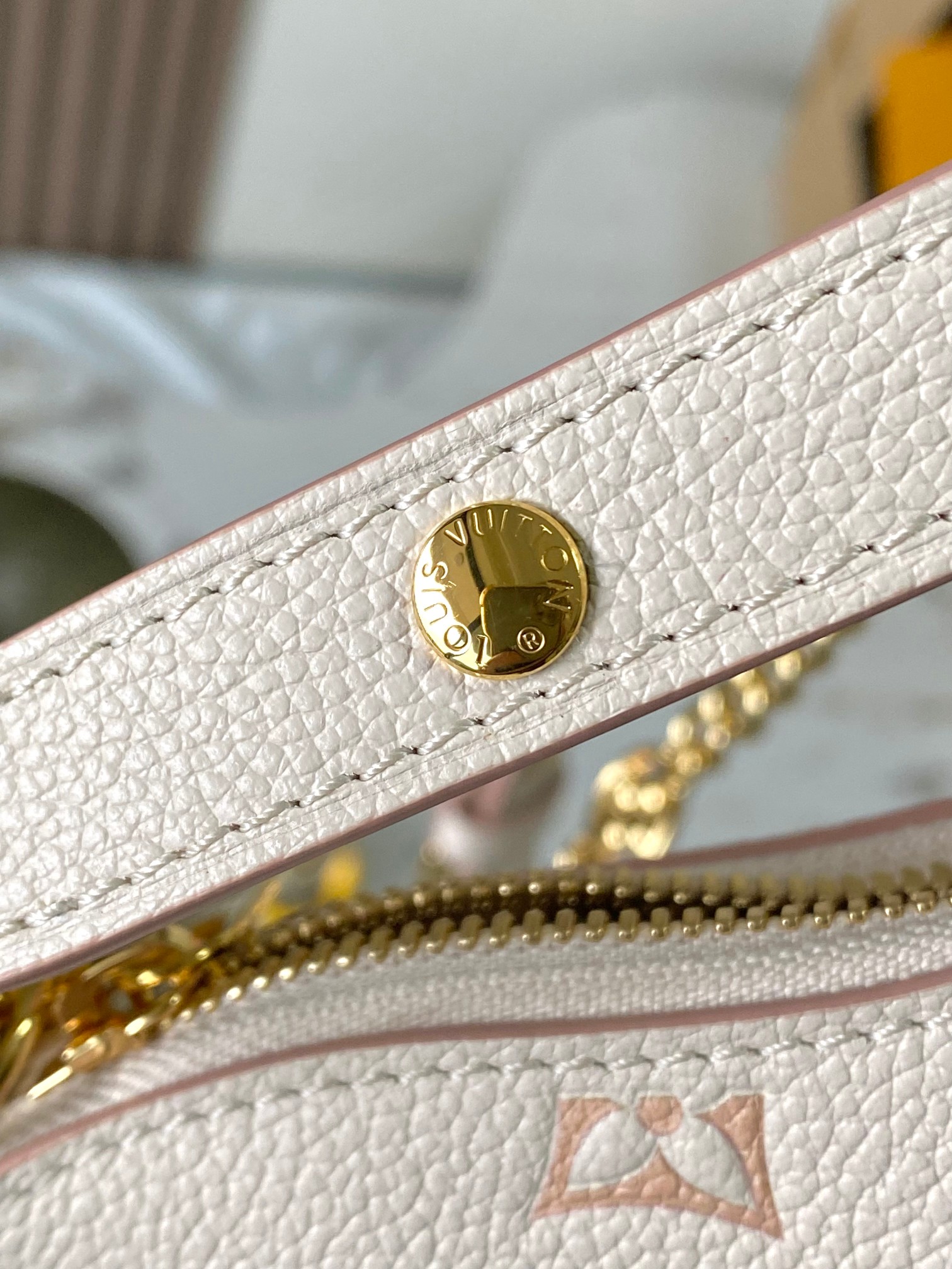 Louis Vuitton Boulogne Monogram Empreinte White Bag