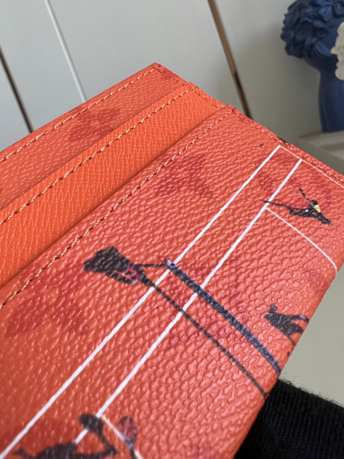 Louis Vuitton Brick Red Tennis Slender Bifold Wallet