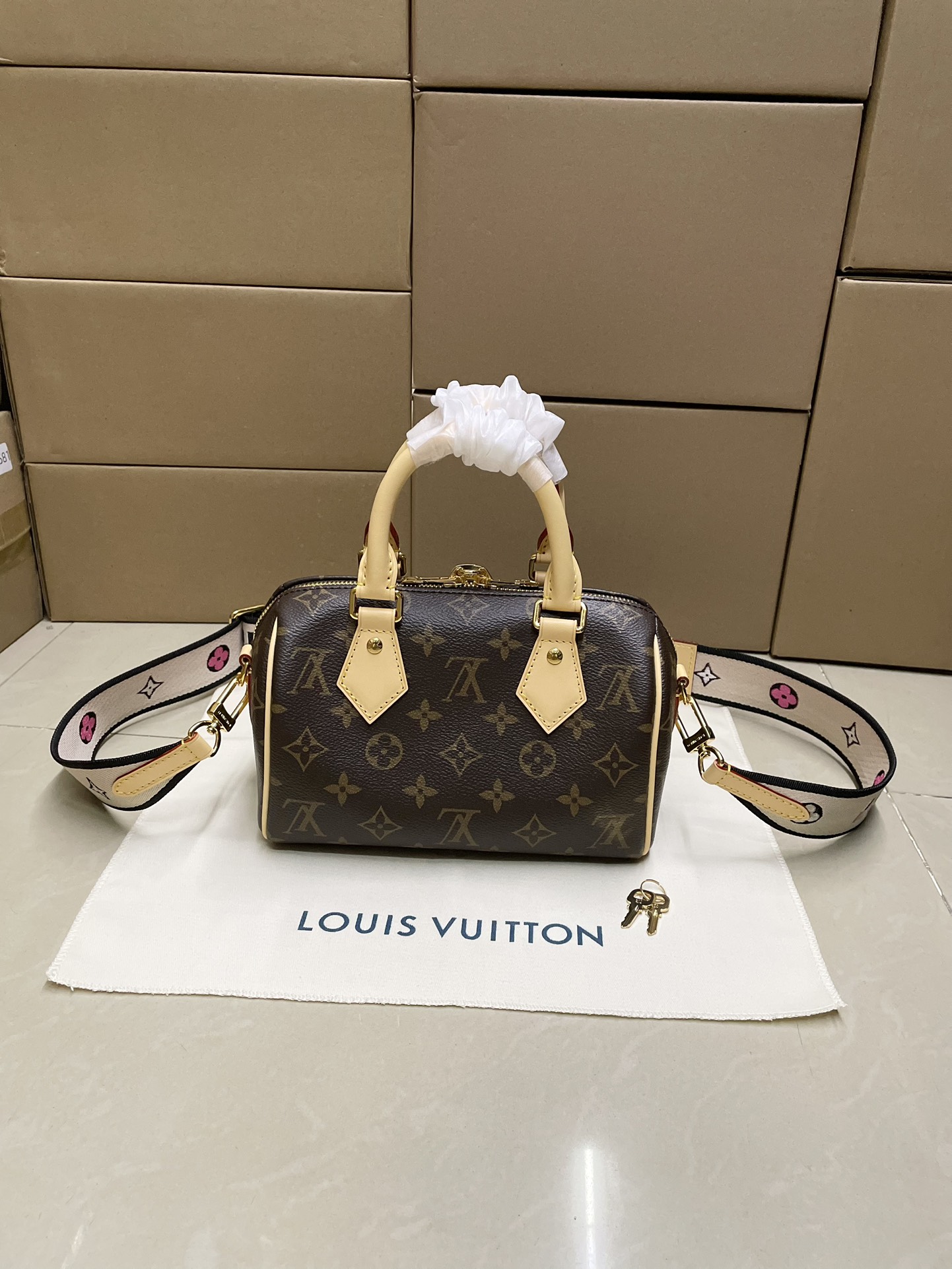 Louis Vuitton Brown Monogram Coated Canvas Speedy