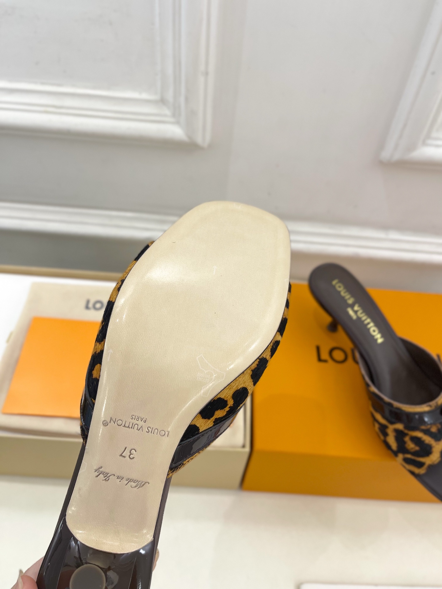 Louis Vuitton  Calf Hair 6AM Mules  Leopard Sold Out