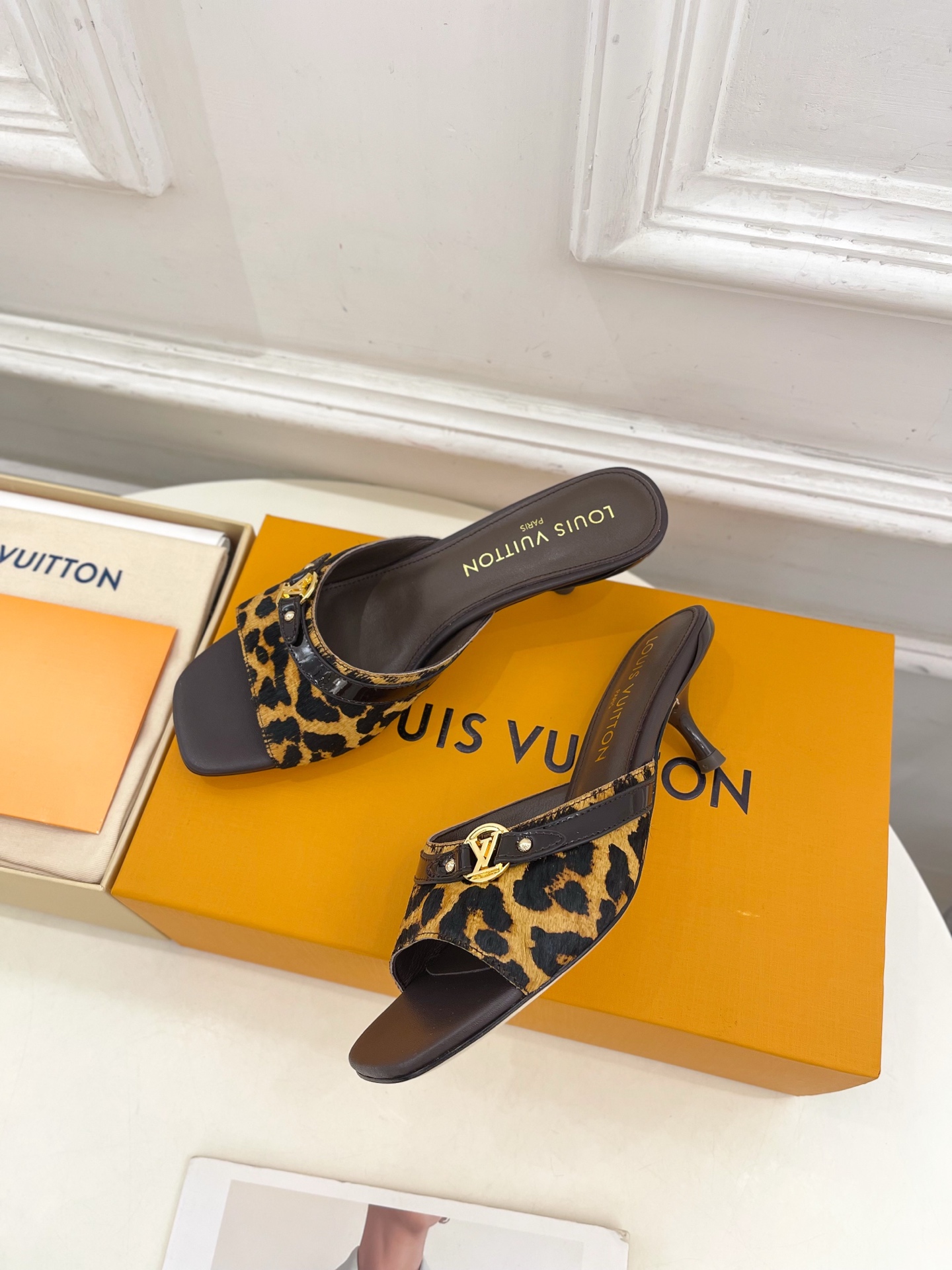 Louis Vuitton  Calf Hair 6AM Mules  Leopard Sold Out