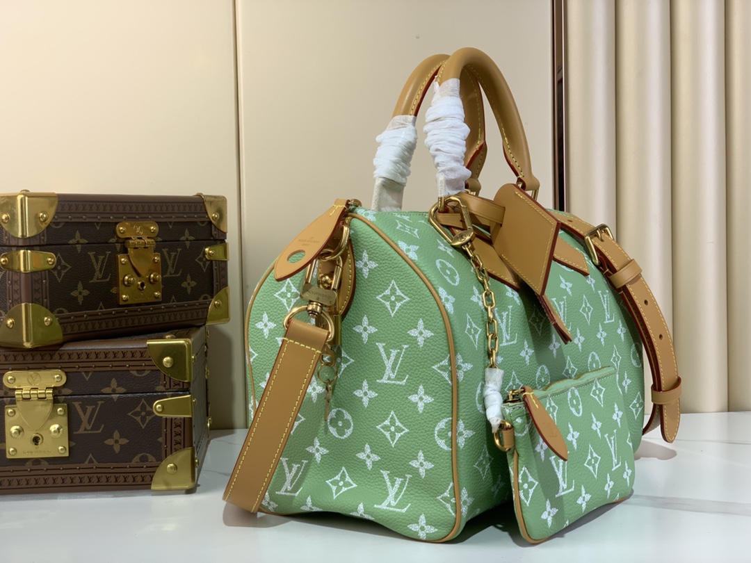 LOUIS VUITTON Calfskin Monogram Speedy P9