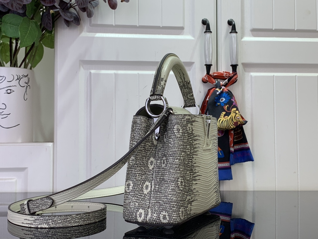 Louis Vuitton Capucines Albino Crocodile Bag