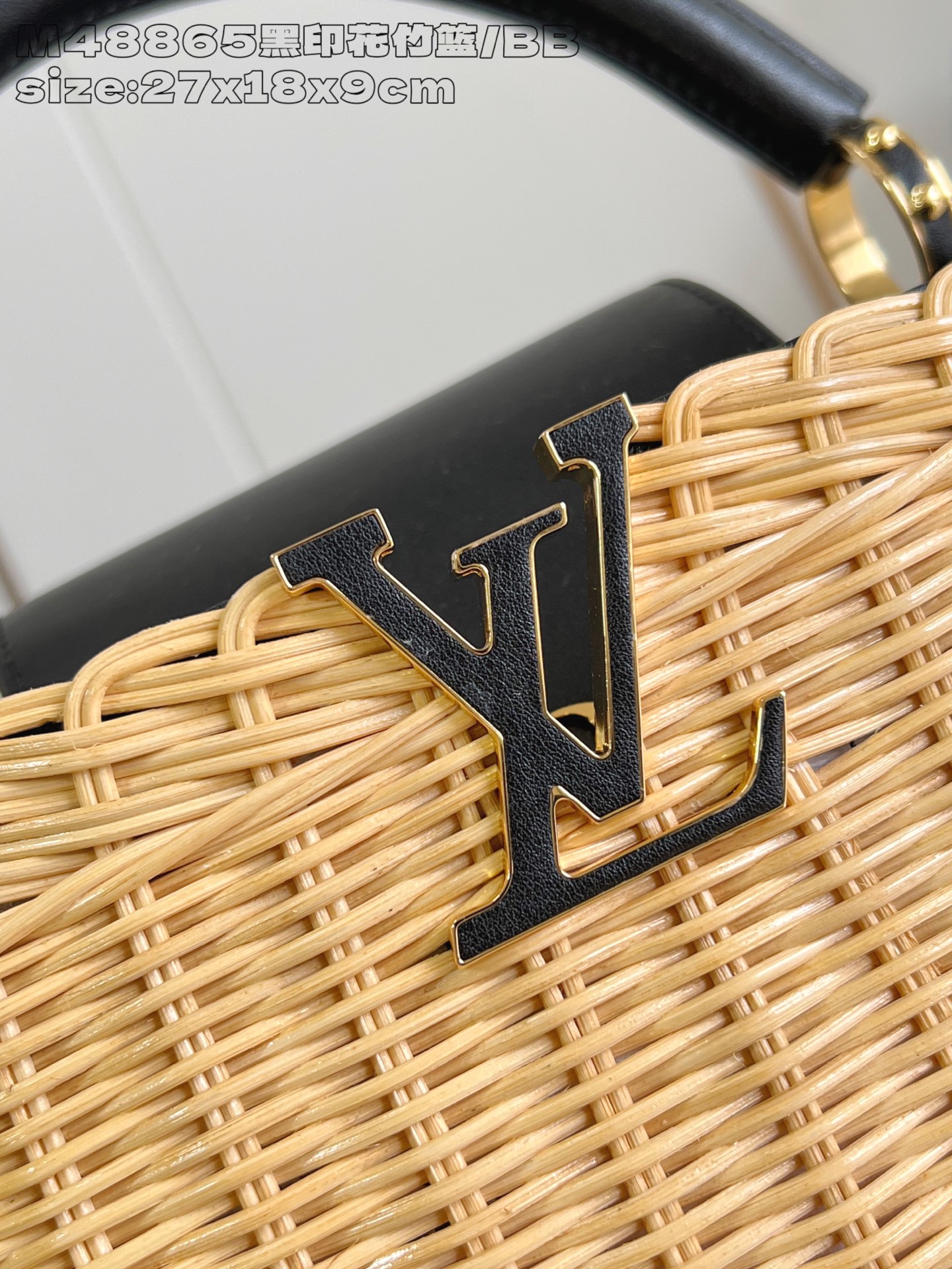 LOUIS VUITTON Capucines BB Capucines Bag Black