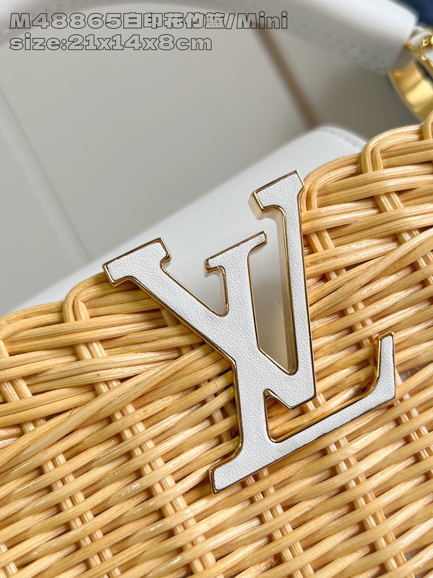 LOUIS VUITTON Capucines BB Capucines Bag White