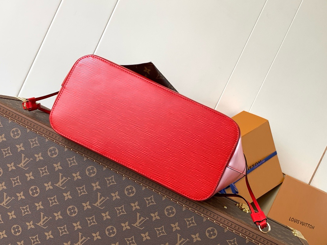 Louis Vuitton Carmine Epi Leather Neverfull MM Bag