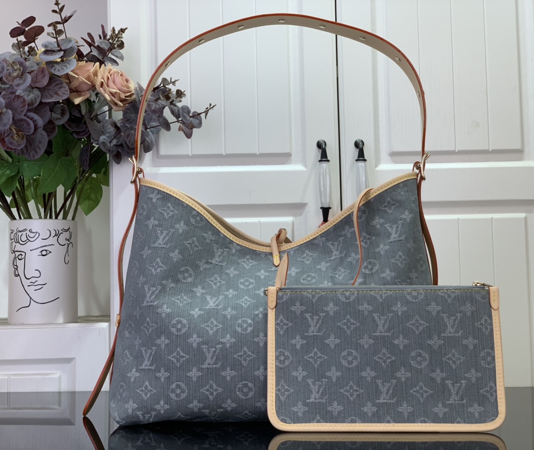 Louis Vuitton CarryAll MM Monogram Denim - Women - Handbags | LOUIS Vuitton
