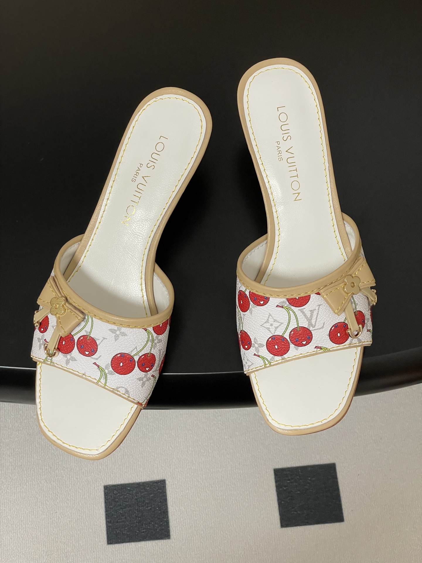 Louis Vuitton Cherry Monogram Mule Sandals