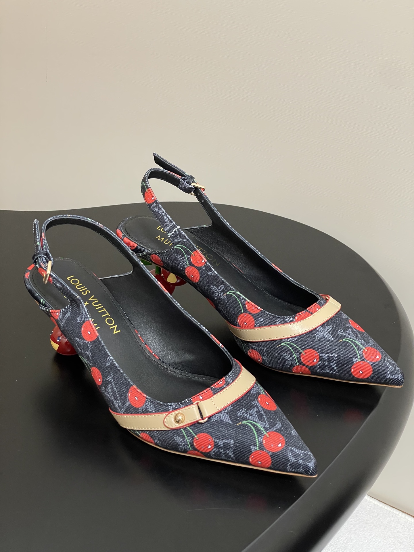 Louis Vuitton Cherry Slingback Heels