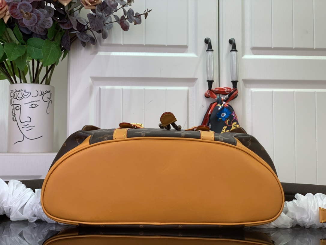 Louis Vuitton Christopher MM Monogram Macassar Yellow Backpack