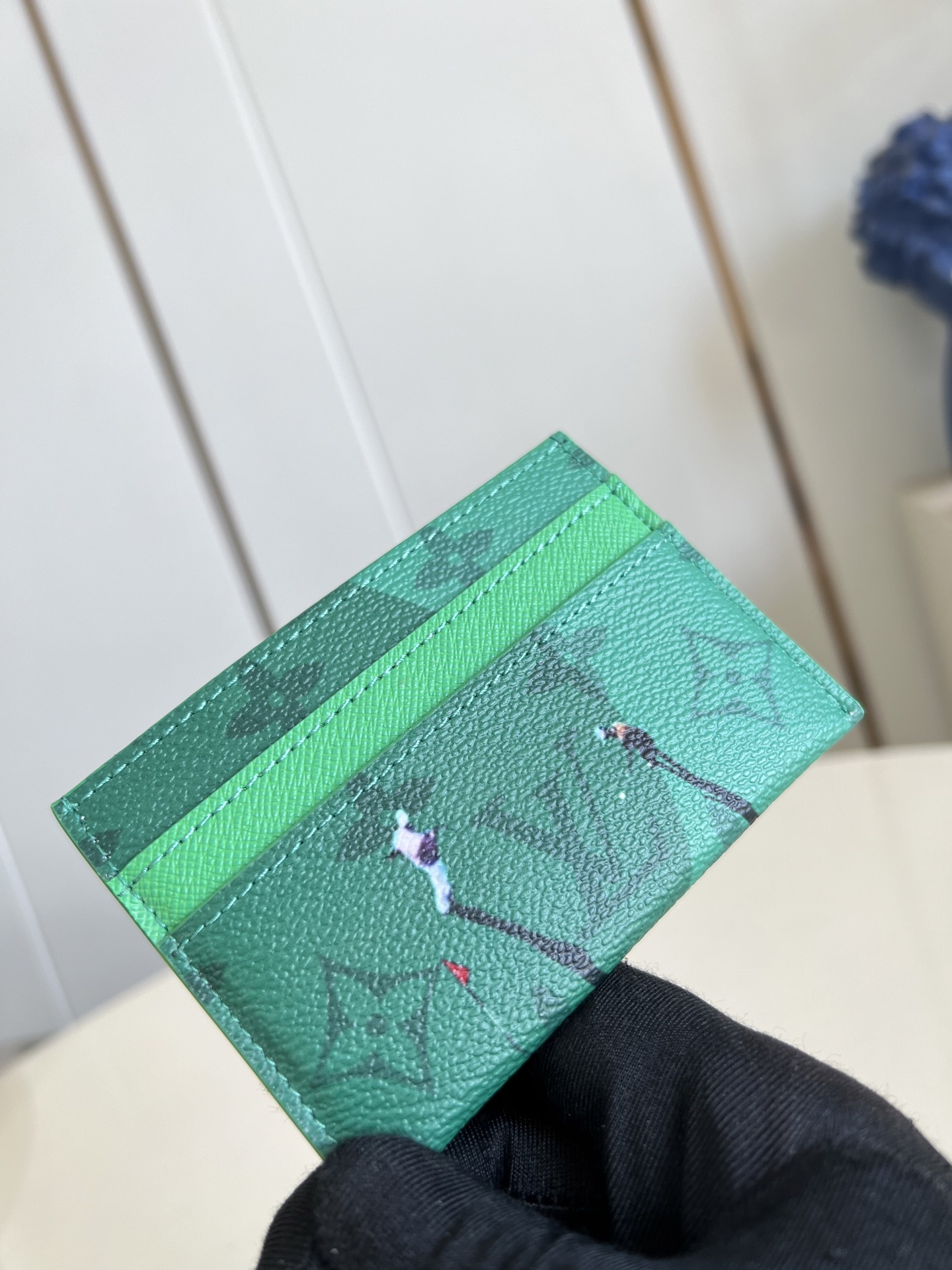 Louis Vuitton Golf Double Card Case Green in Canvas