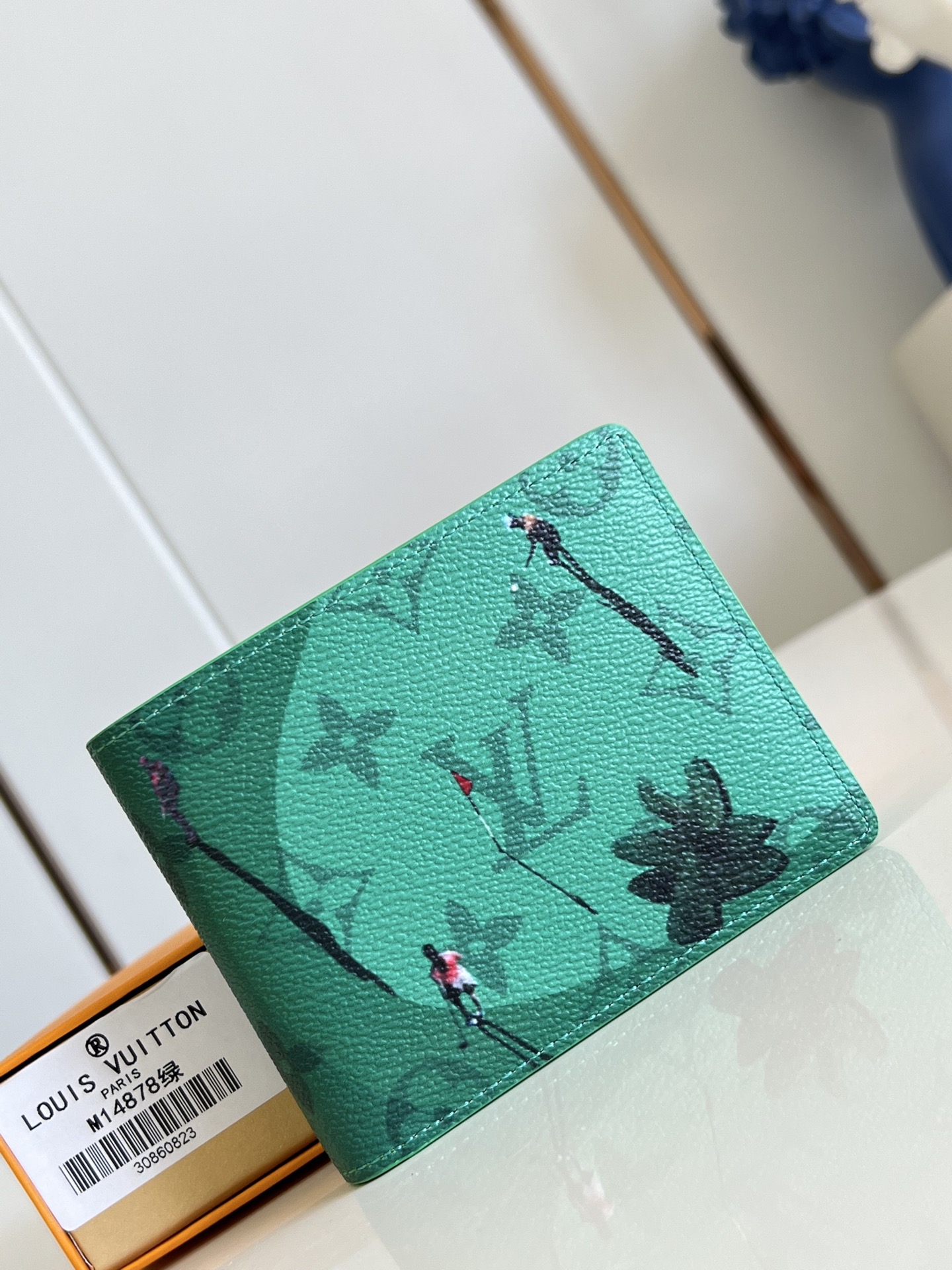 Louis Vuitton Green Golf Wallet - M14878