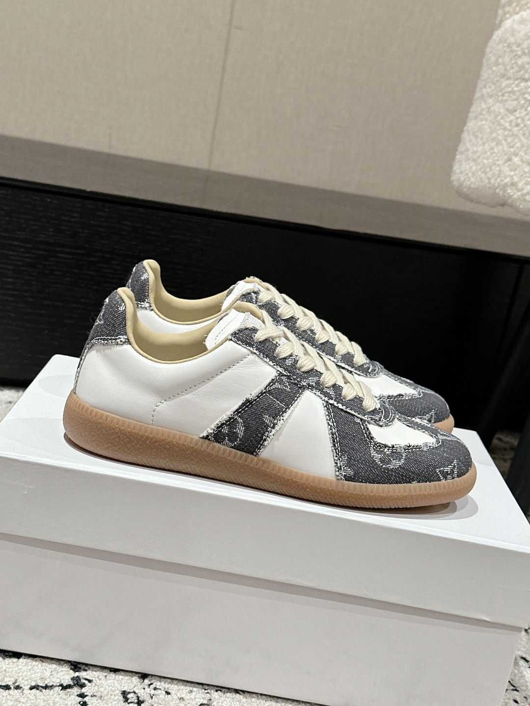 Louis Vuitton Grey Monogram Canvas Trainer Sneakers