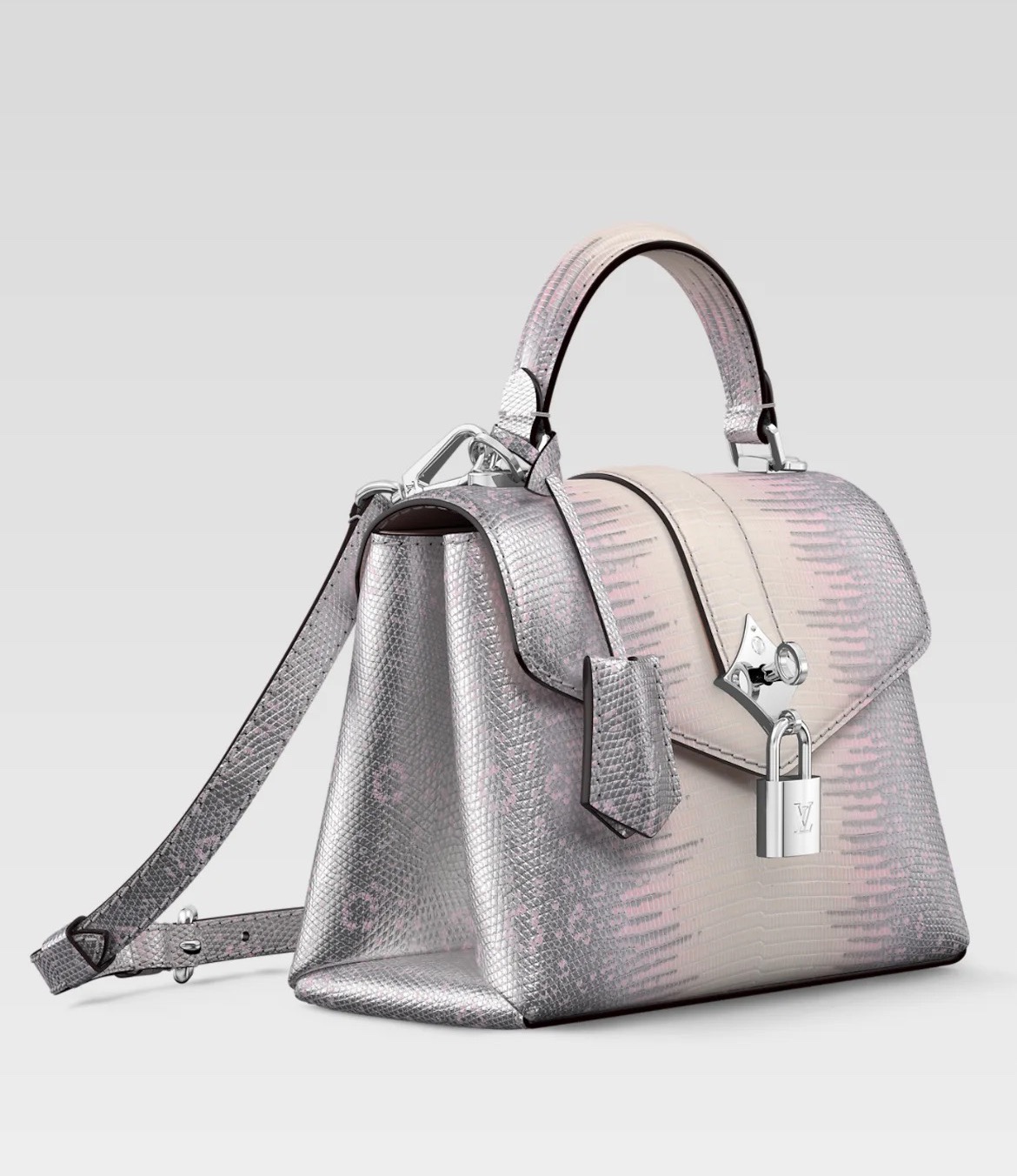 Louis Vuitton handbag clutch in monogram canvas and natural