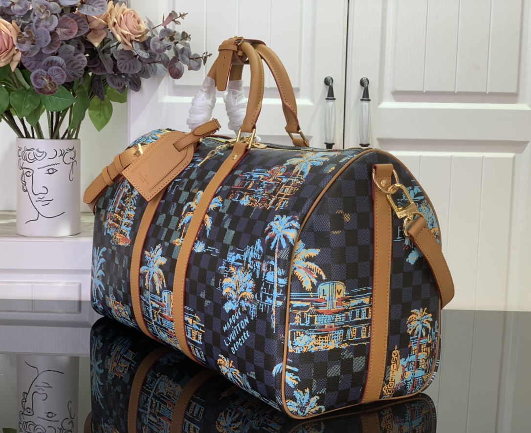 Louis Vuitton Handbags Keepall Bandoulière 50 Damier Other