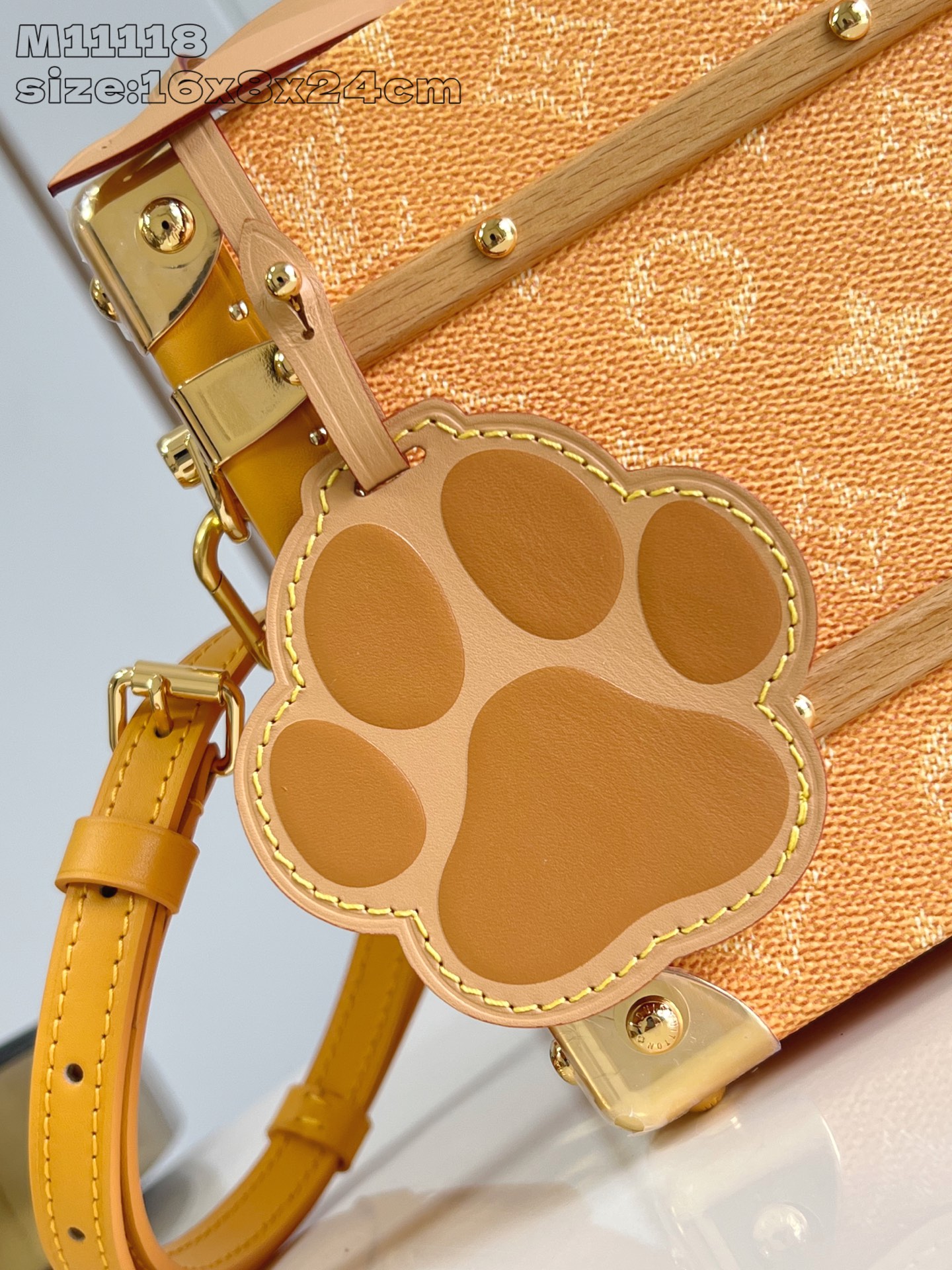 Louis Vuitton Handle Trunk Yellow in Coated Canvas with Gold