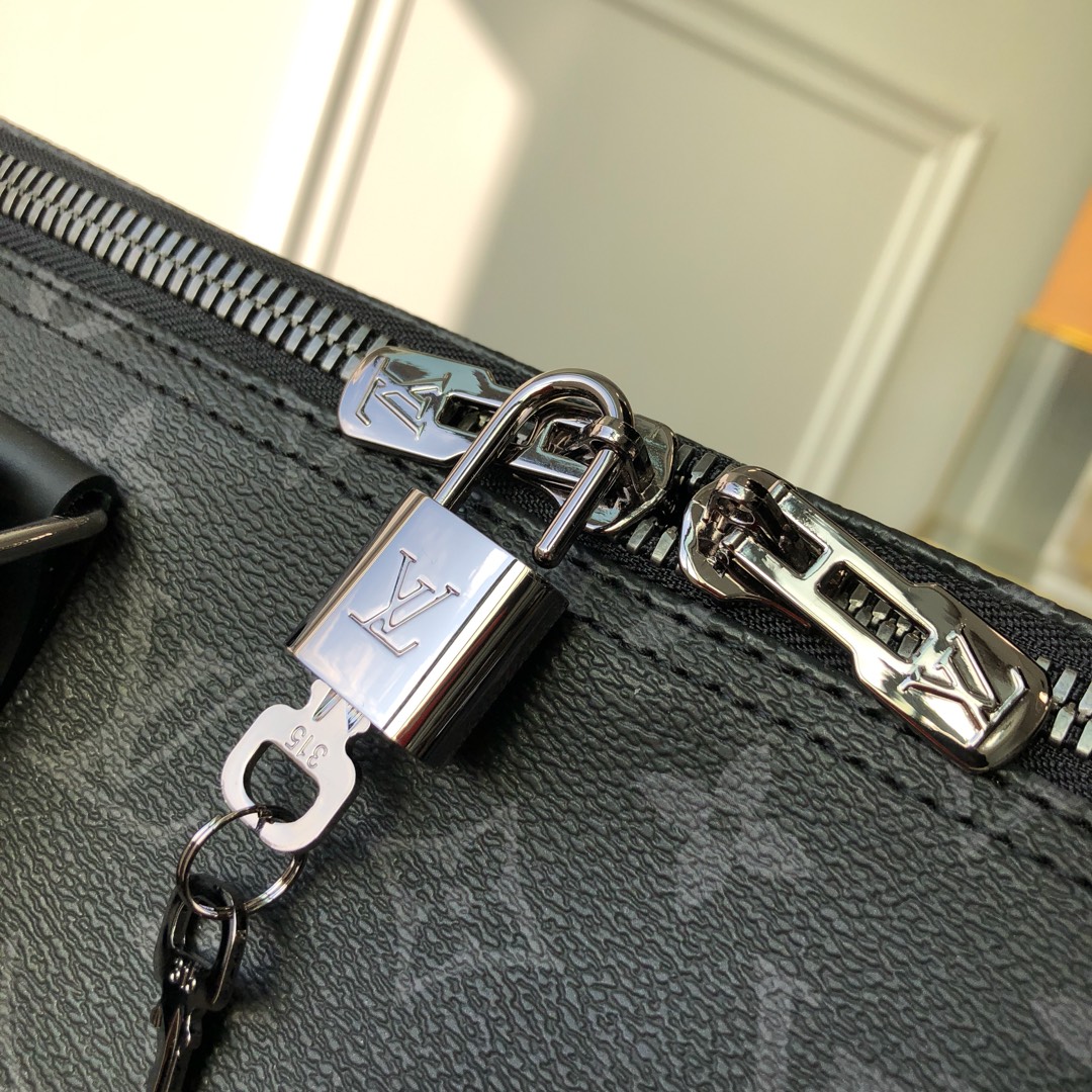 Louis Vuitton Keepall Bandouliere Monogram Eclipse Duffle 45