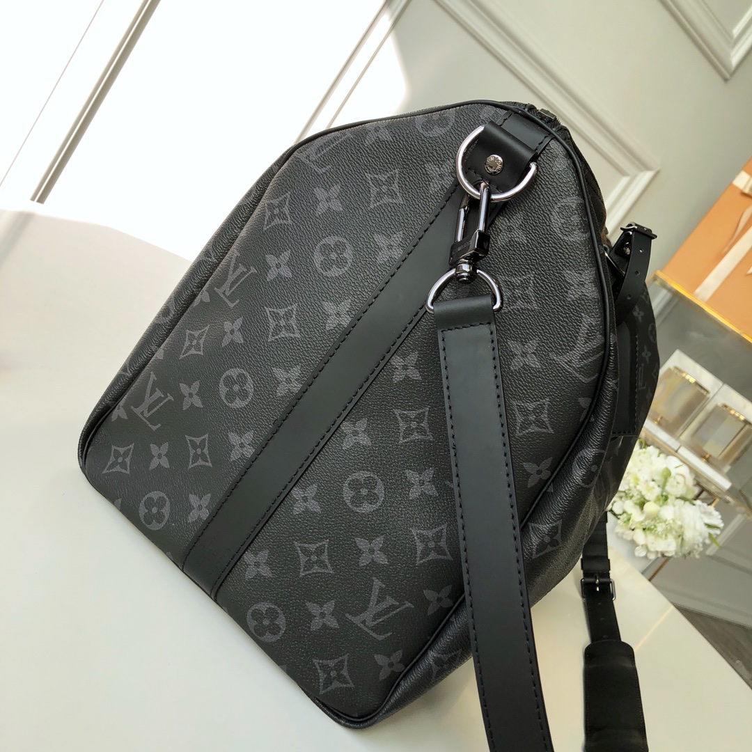 Louis Vuitton Keepall Bandouliere Monogram Eclipse Duffle 45