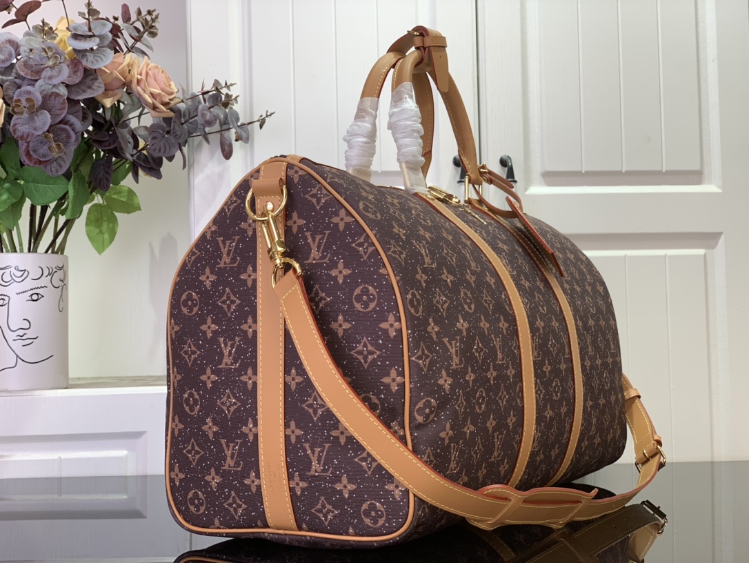 Louis Vuitton Keepall Duffle 60 Brown Canvas. FL0013 / M414