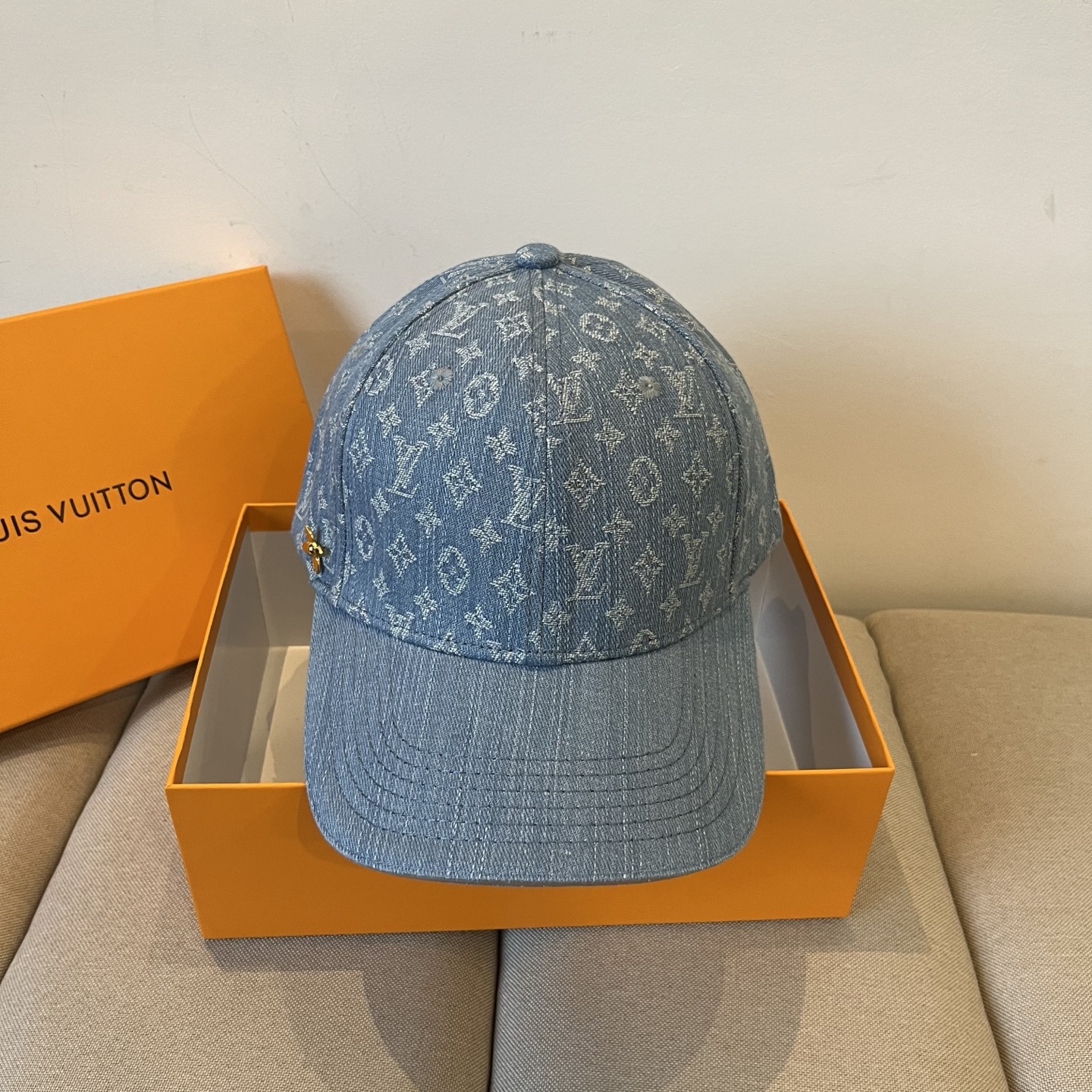 Louis Vuitton Denim Cap - Louis Vuitton Denim Monogram Cap - Light 2