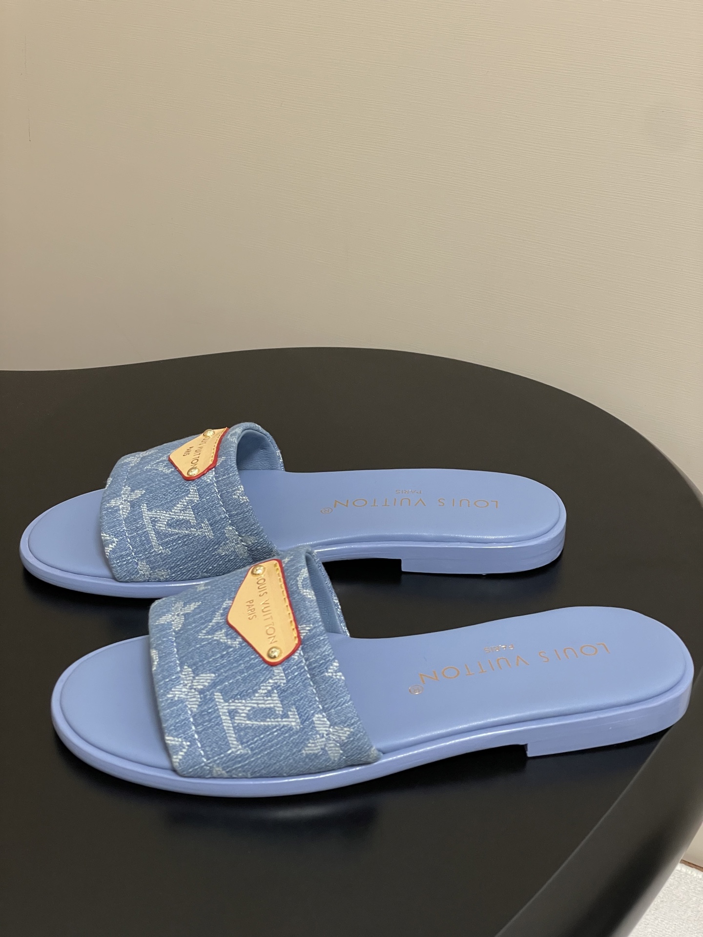 Louis Vuitton  Lily Flat Mule  Colors Blue Lily  Flat Mule – Women – Shoes | LOUIS VUITTON