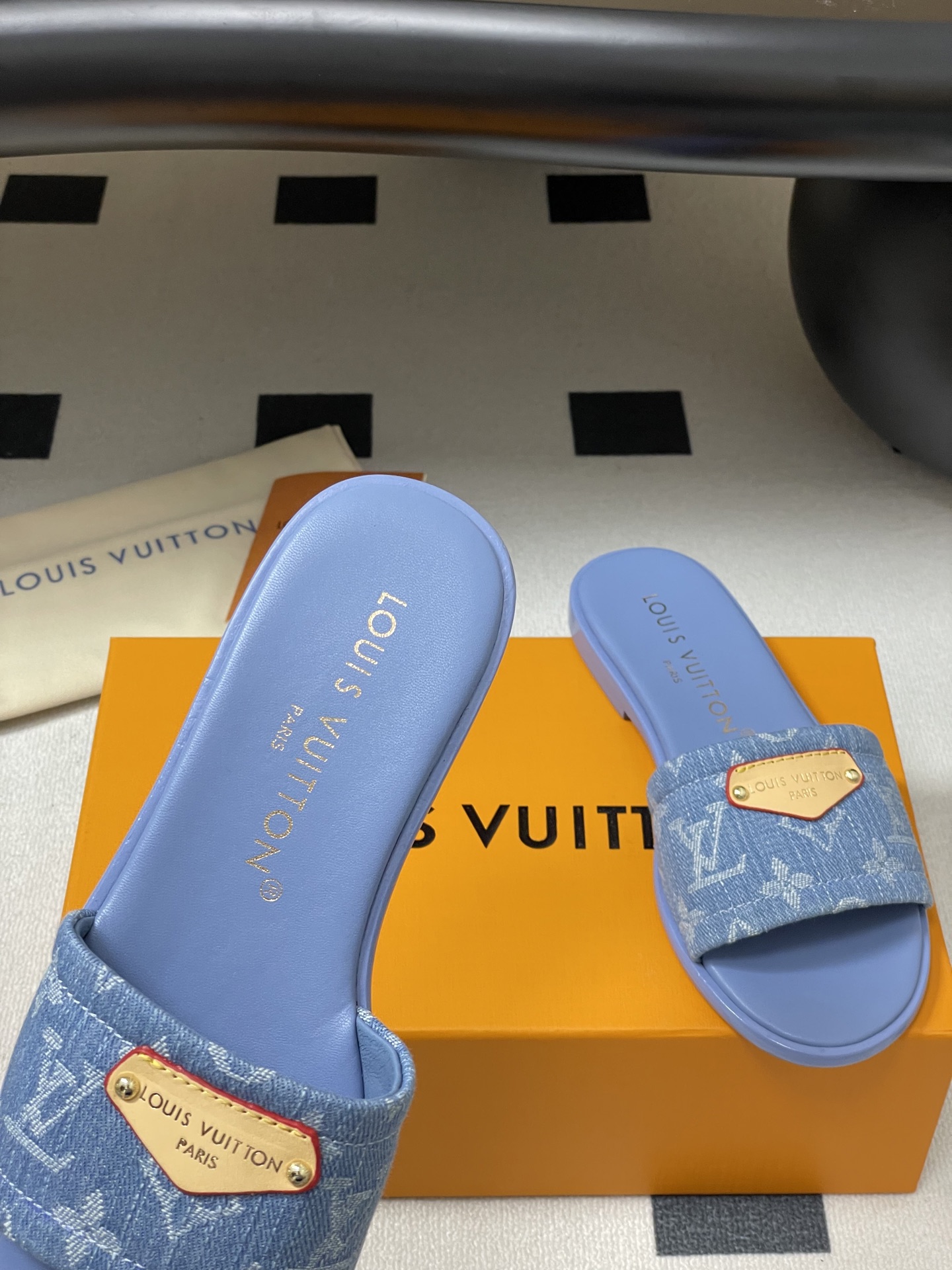 Louis Vuitton  Lily Flat Mule  Colors Blue Lily  Flat Mule – Women – Shoes | LOUIS VUITTON