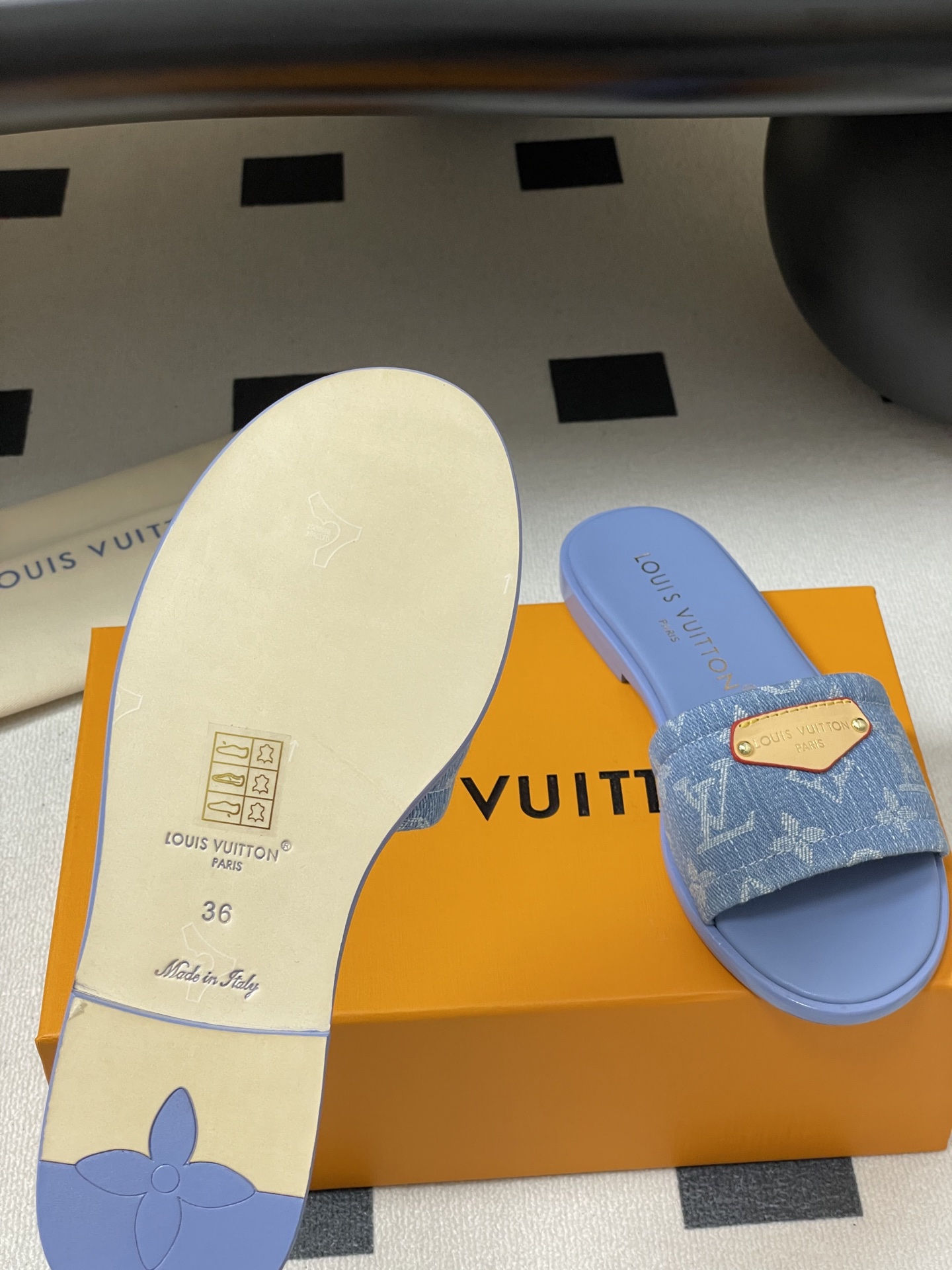 Louis Vuitton  Lily Flat Mule  Colors Blue Lily  Flat Mule – Women – Shoes | LOUIS VUITTON