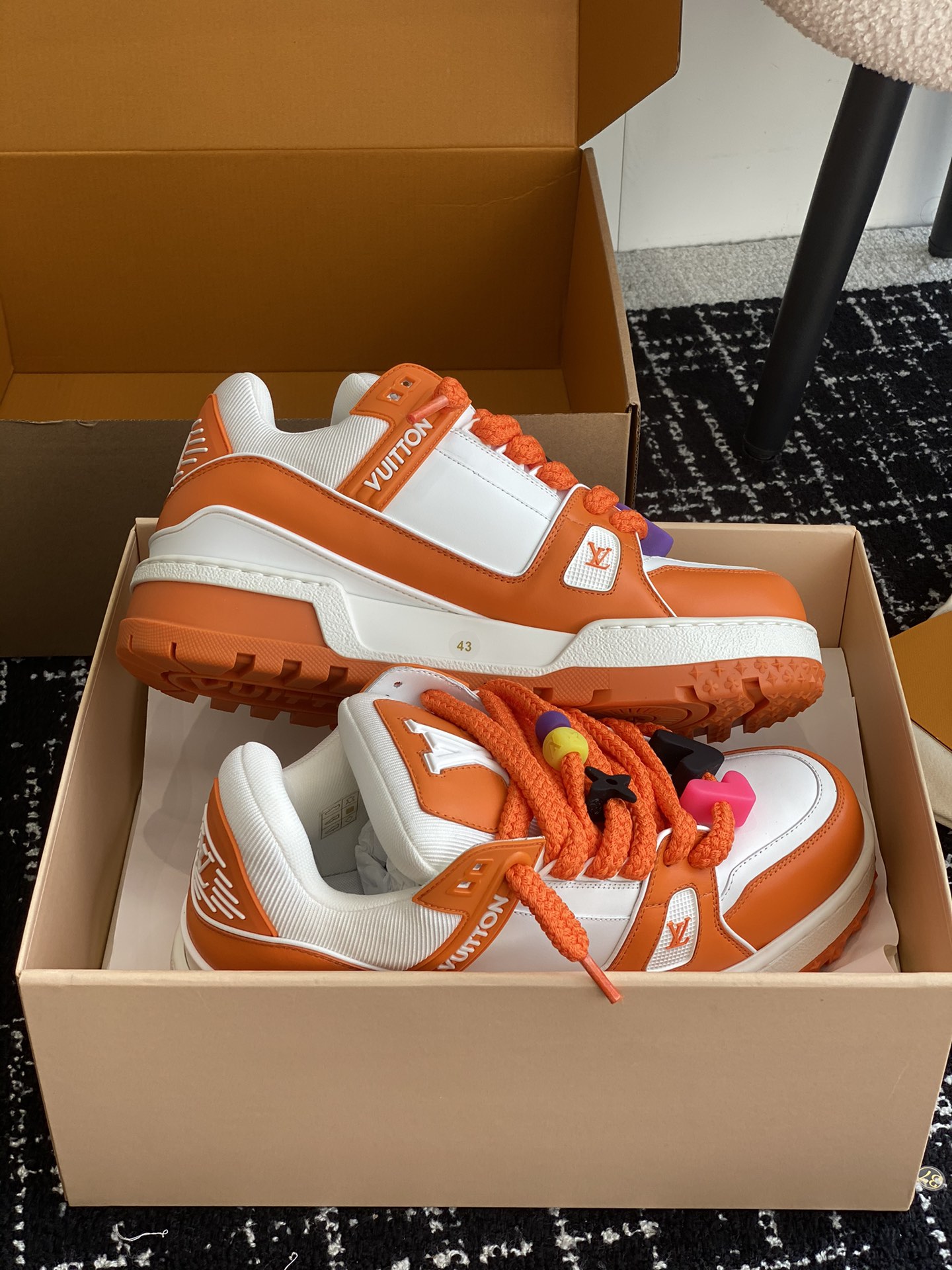 Louis Vuitton  Louis Vuitton Trainer Maxi Low-Top Fashion Sneakers 0079