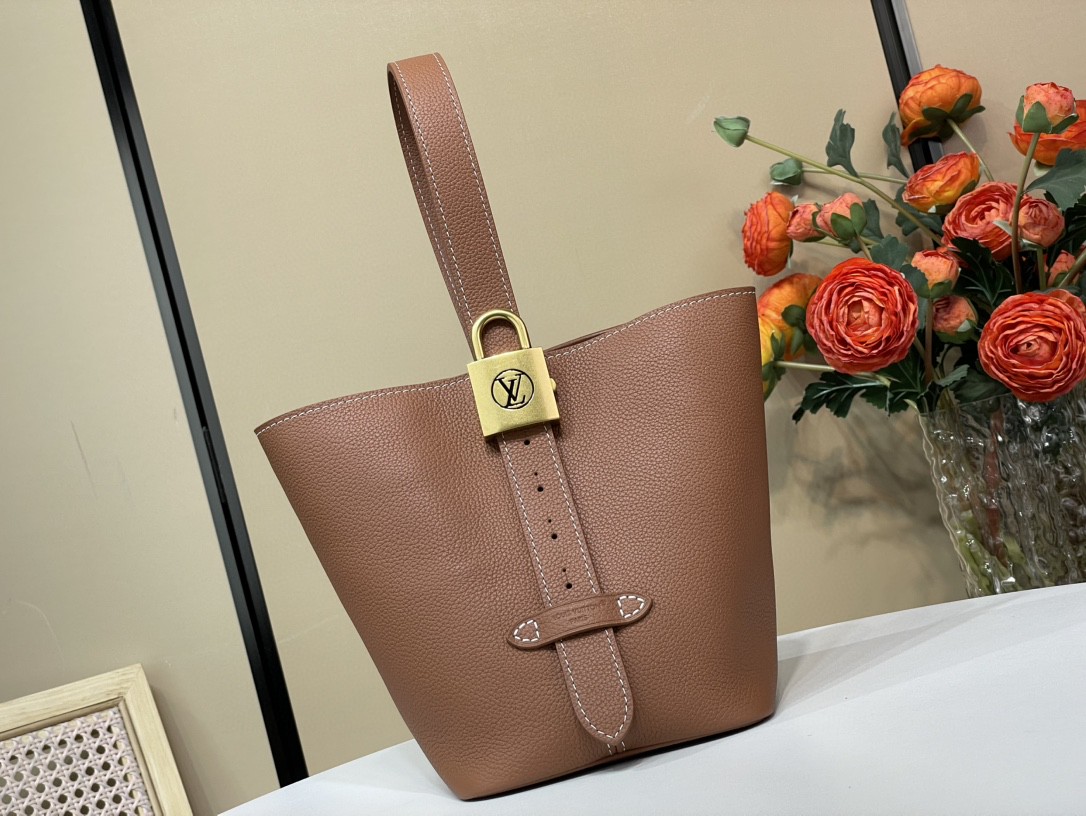 LOUIS VUITTON Low Key Hobo PM Low Key Bag Brown