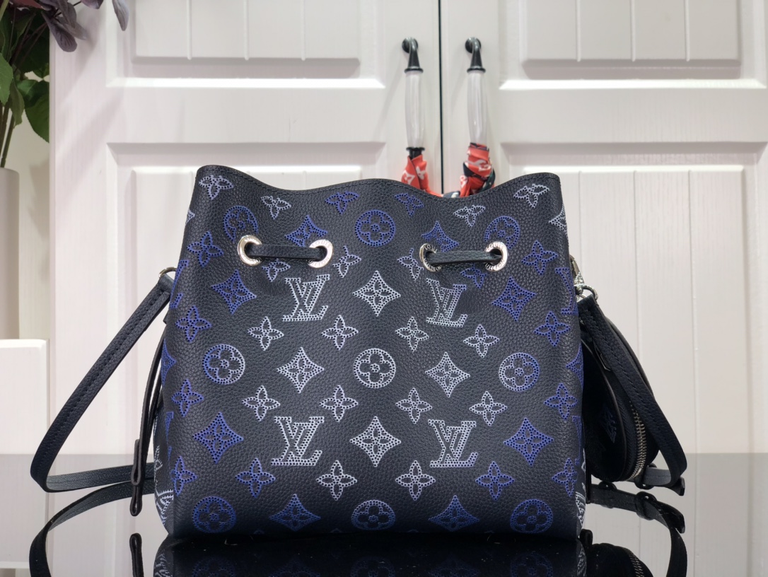Louis Vuitton LV Bella bag Mahina leather Blue