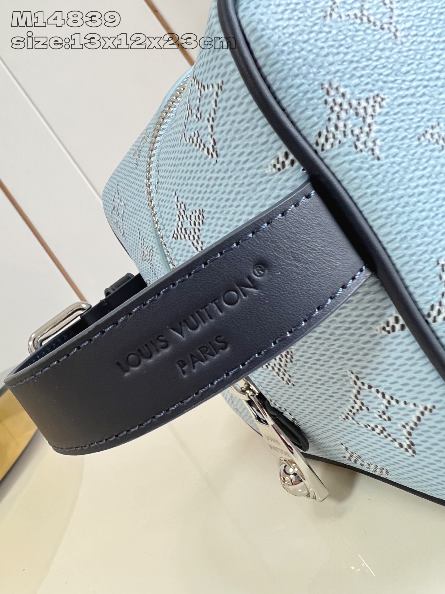 Louis Vuitton LV Monogram Clutch Bag Blue