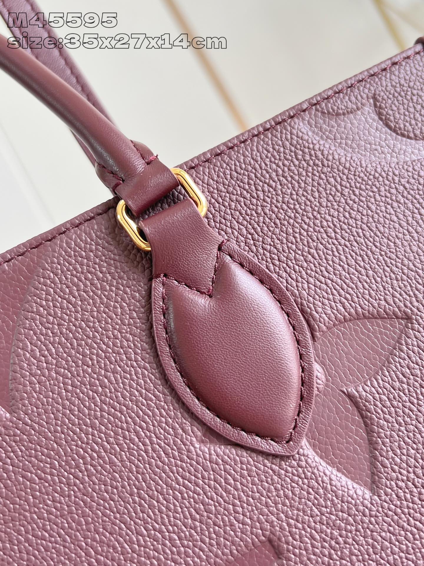 Louis Vuitton LV Monogram OnTheGo MM – Burgundy Totes