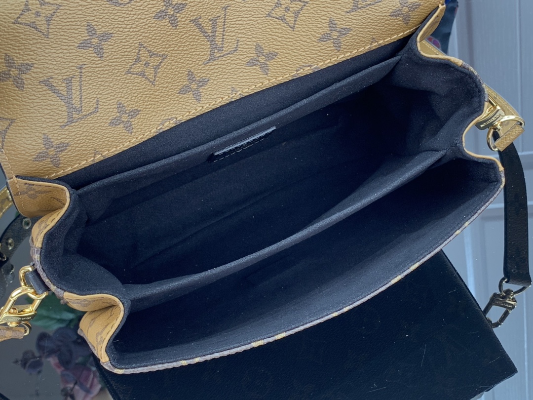 LOUIS VUITTON LV Pochette Metis 2 Way Shoulder Bag M44876 Monogram Reverse Brown