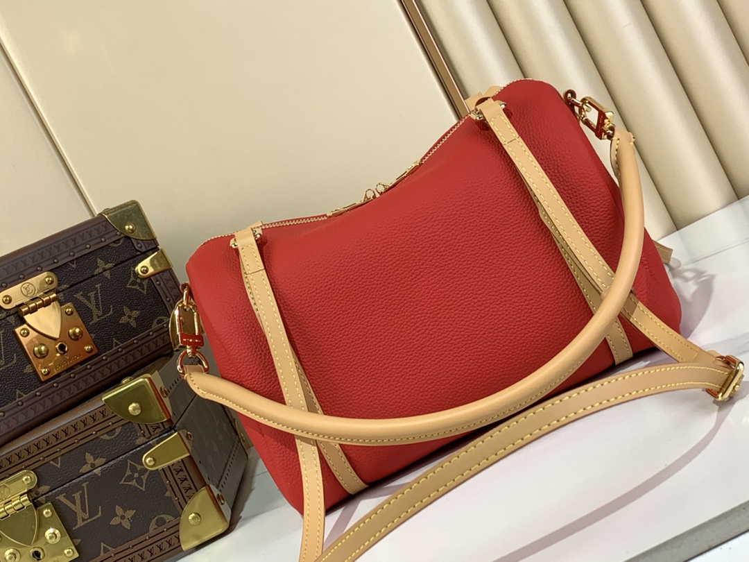 Louis Vuitton LV Soft Keepall Handbag M13667 Red