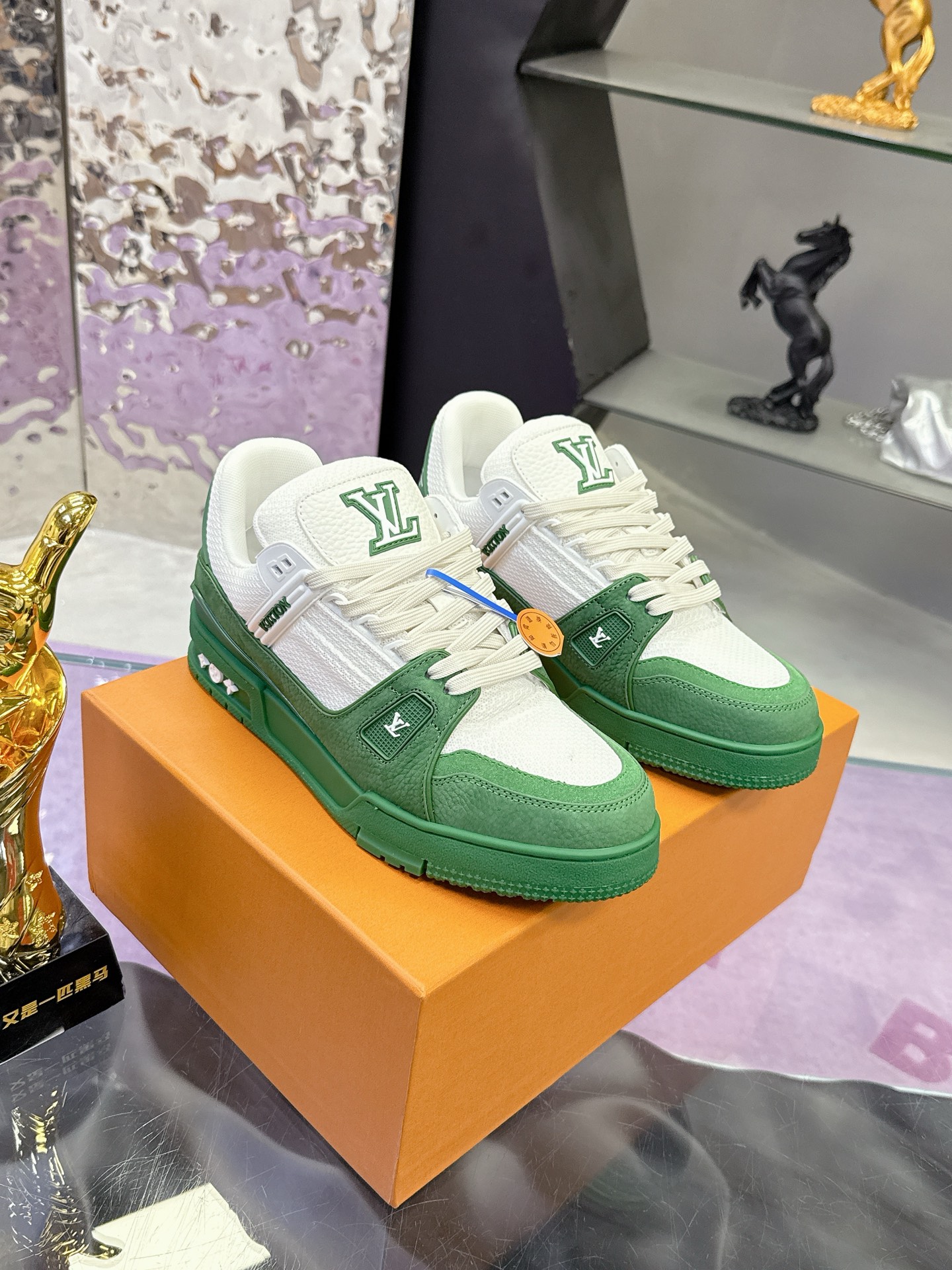 Louis Vuitton LV Trainer Monogram Green/White