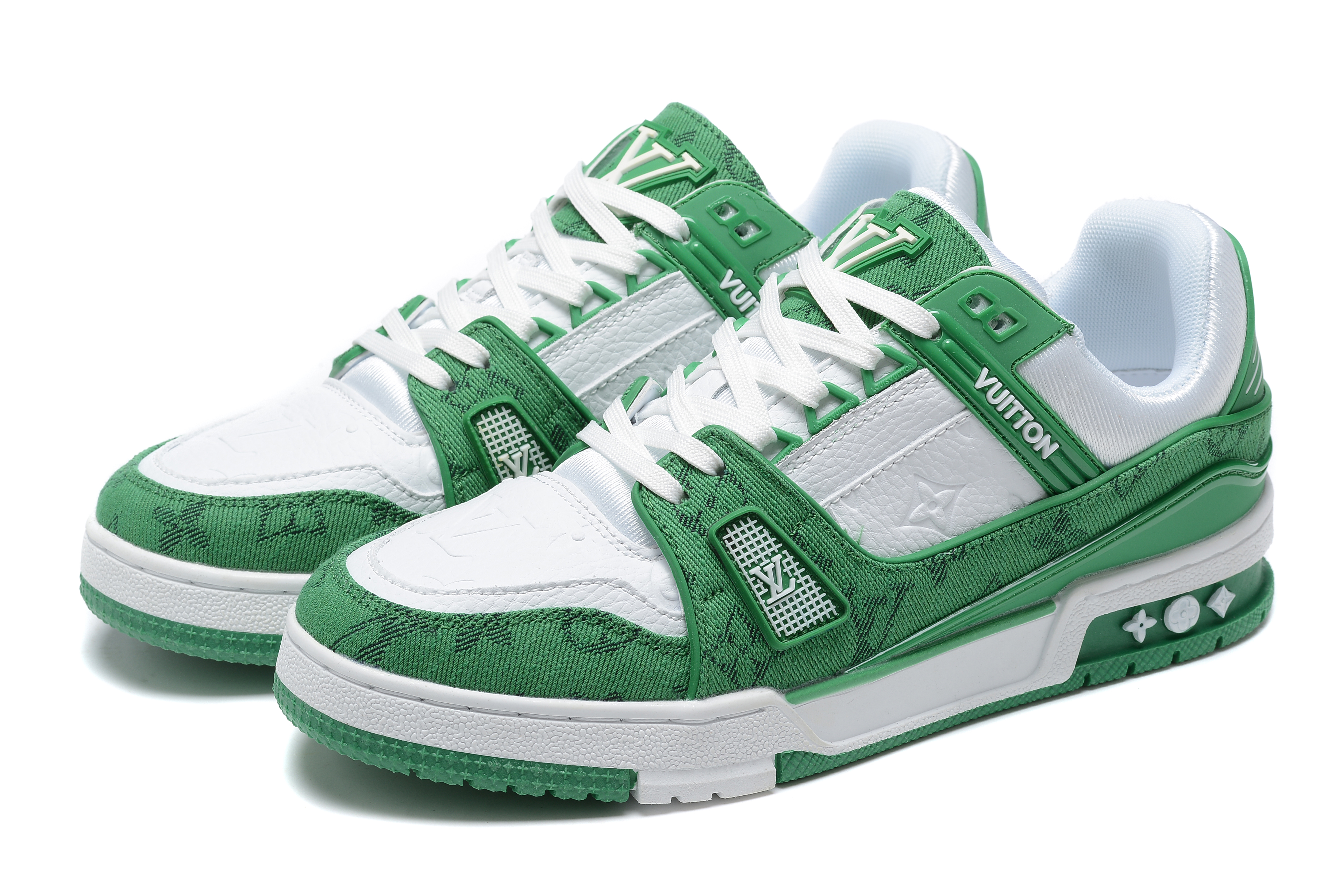 Louis Vuitton LV Trainer Monogram Pine Green White