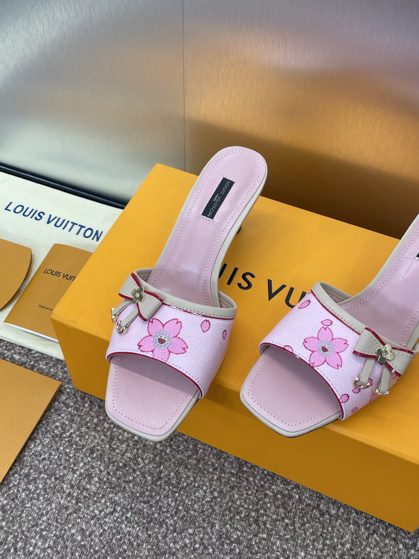 Louis Vuitton  LV X TM Lambskin Neo 6AM Mules 39 Light Pink Sold Out