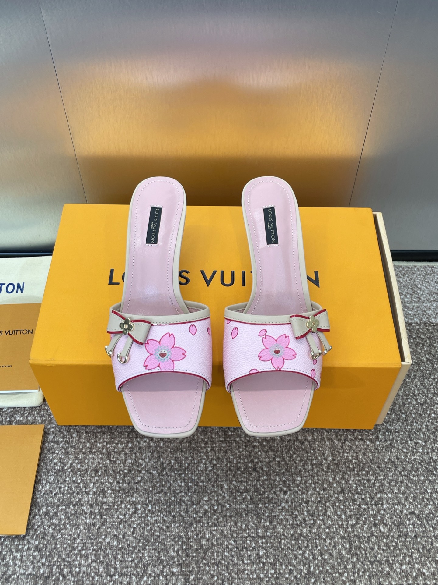 Louis Vuitton  LV X TM Lambskin Neo 6AM Mules 39 Light Pink Sold Out