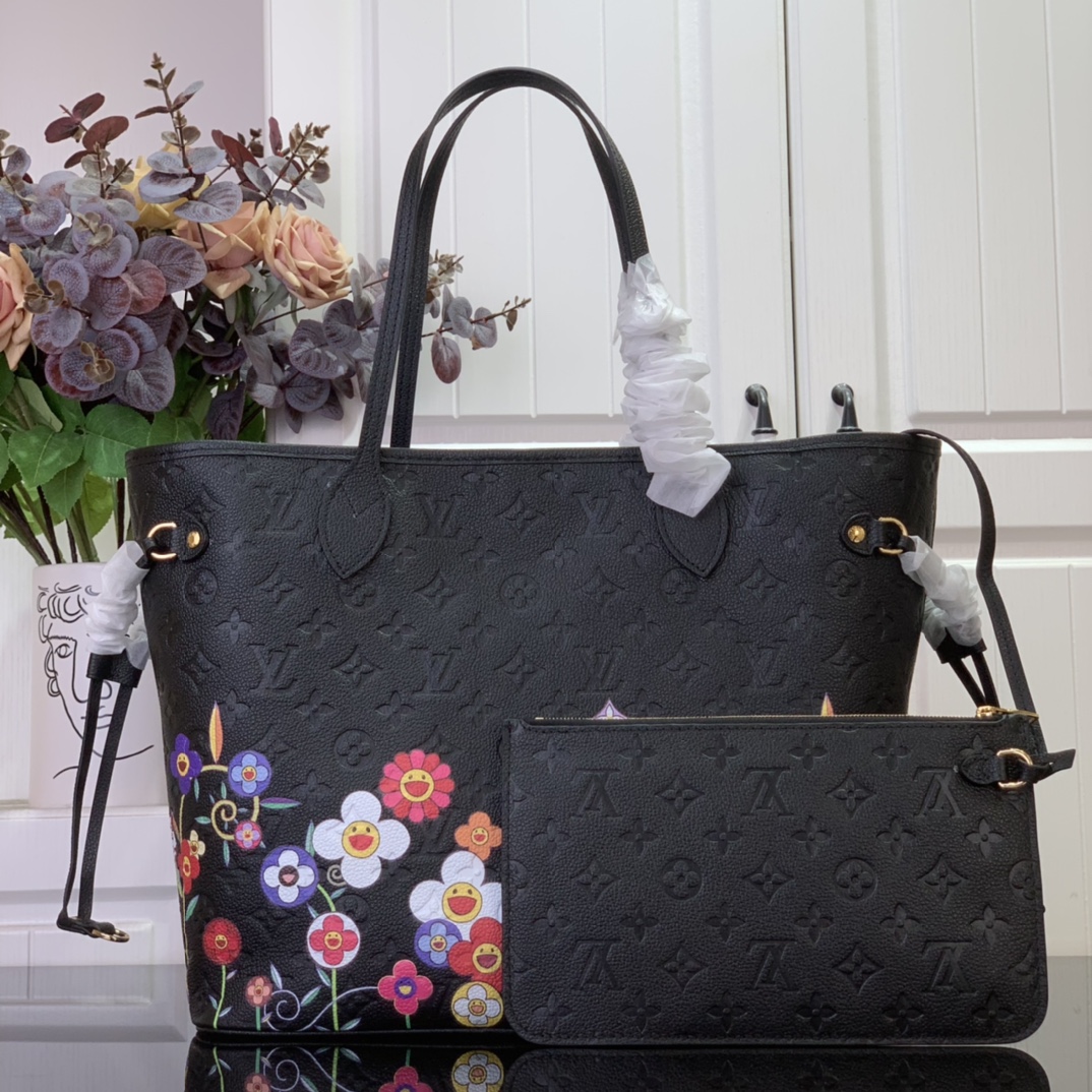 Louis Vuitton LV x TM Neverfull MM Monogram Empreinte Leather