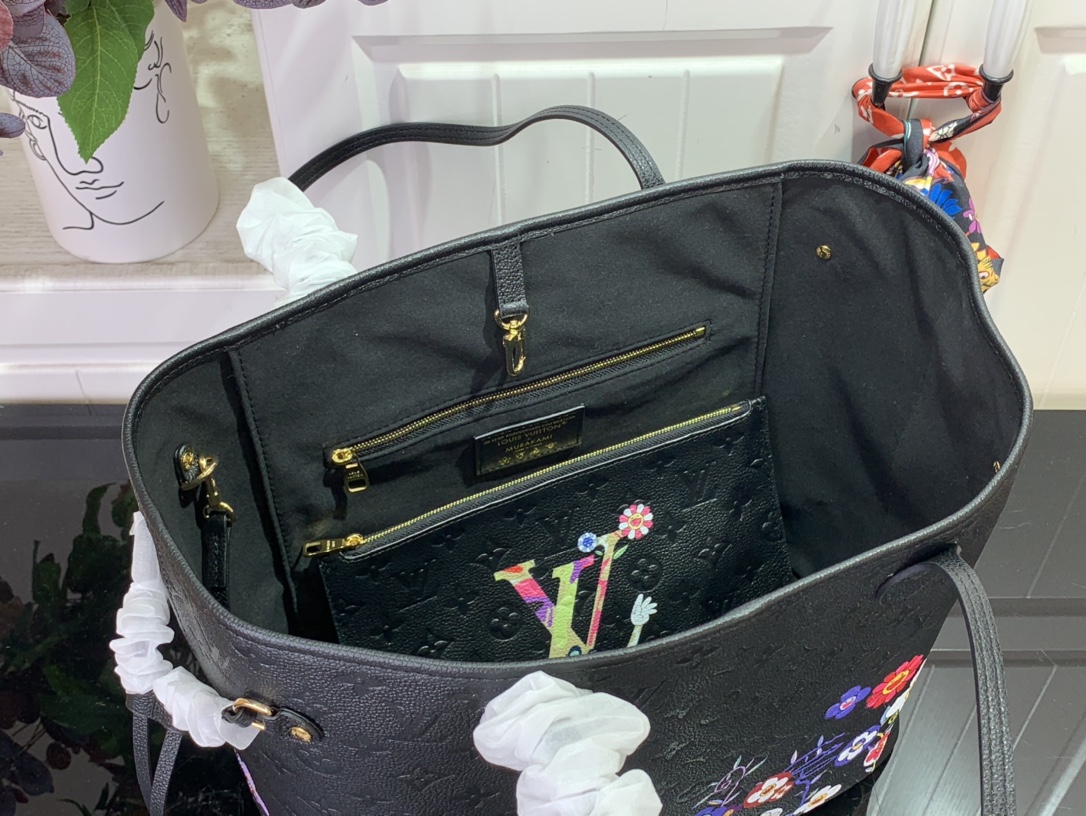 Louis Vuitton LV x TM Neverfull MM Monogram Empreinte Leather