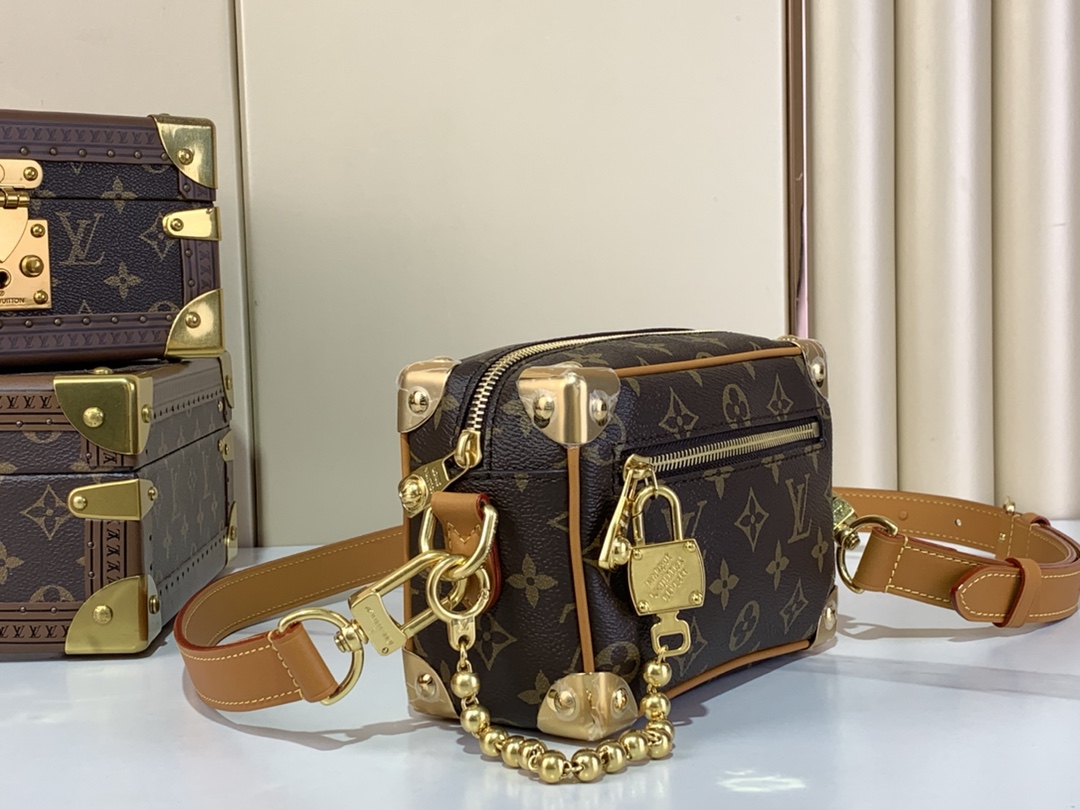 Louis Vuitton Mini Soft Trunk Bag G69 Brown